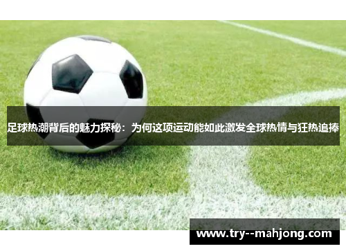 足球热潮背后的魅力探秘：为何这项运动能如此激发全球热情与狂热追捧